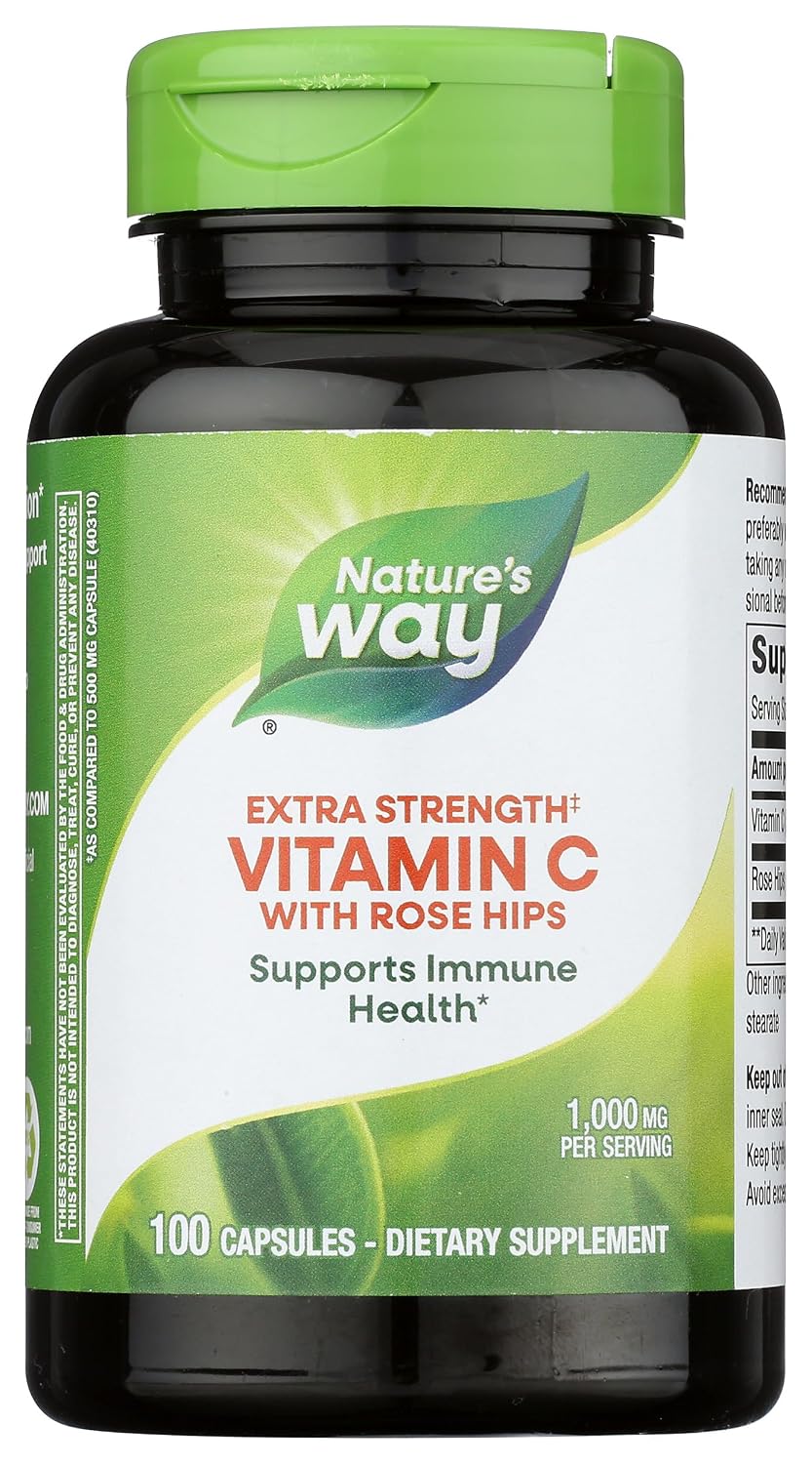 Nature's Way Vitamin C 1000mg with Rose Hips, 100 Tablets - görsel 1