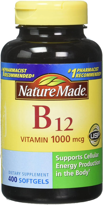 Nature Made Vitamin B12 1000 mcg, 90 Softgels