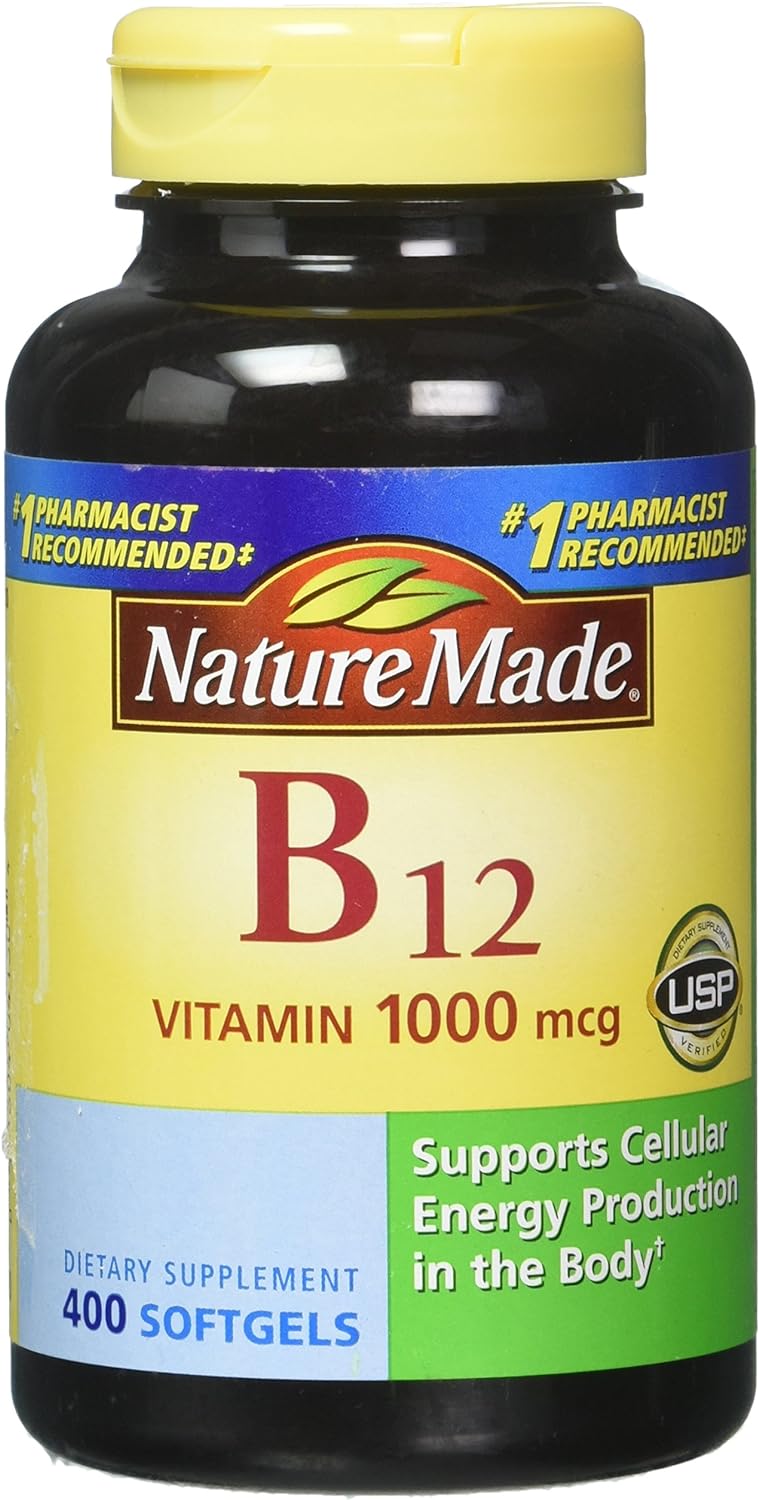 Nature Made Vitamin B12 1000 mcg, 400 Softgels - görsel 1