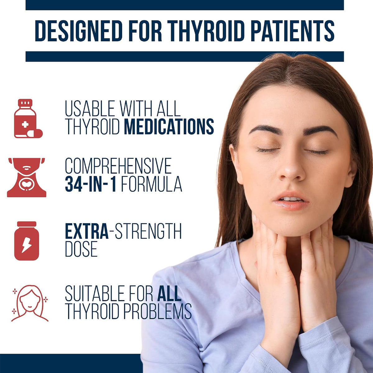 Dr. Westin Childs - Thyroid Daily Essentials - Multivitamin for Women & Men with Immune & Stress Support - Iodine, Zinc, Selenium, Fulvic Acid, Activated B Vitamins, K2, L-Tyrosine, Rhodiola - 240 Capsules - görsel 3