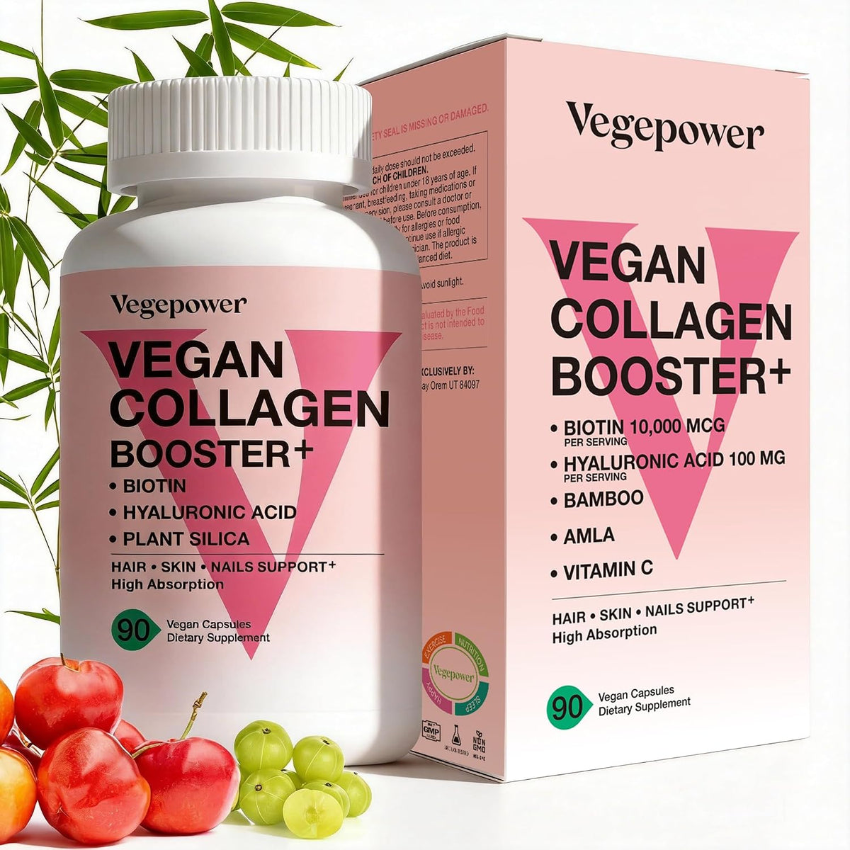 VEGEPOWER Biotin Gummies 10000µg – Vegan Hair, Skin & Nails Food Supplement - görsel 10