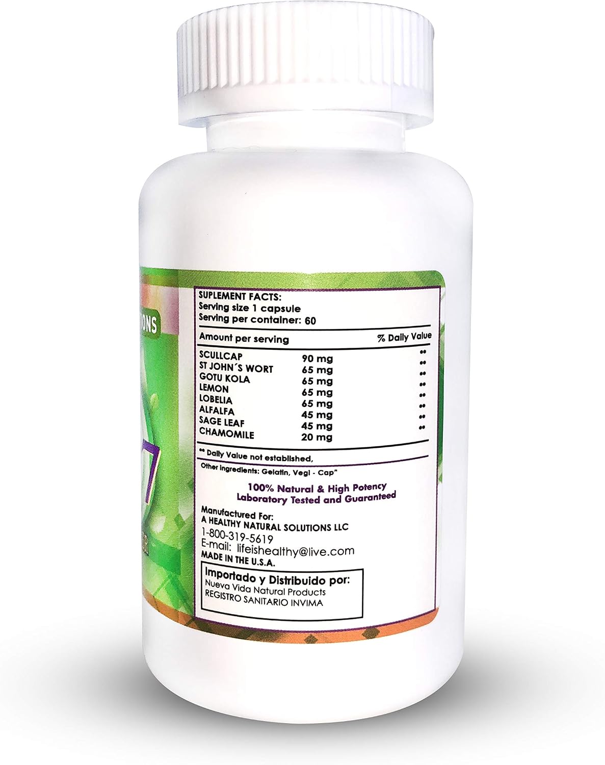Serenity Power 07 Herbal Supplement for Mind Power, 90 Capsules - görsel 3