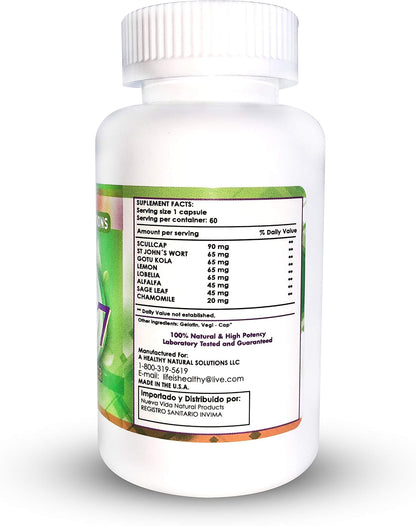 Serenity Power 07 Herbal Supplement for Mind Power, 90 Capsules