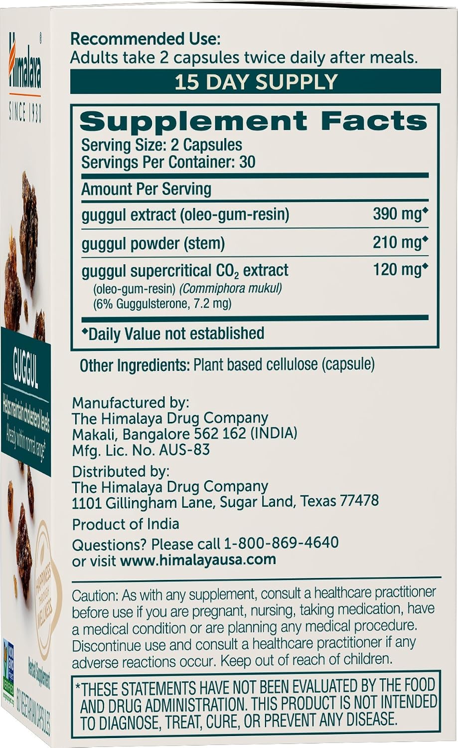 Himalaya Guggul Extract - 720 mg - 60 Capsules (2-Pack) - görsel 2