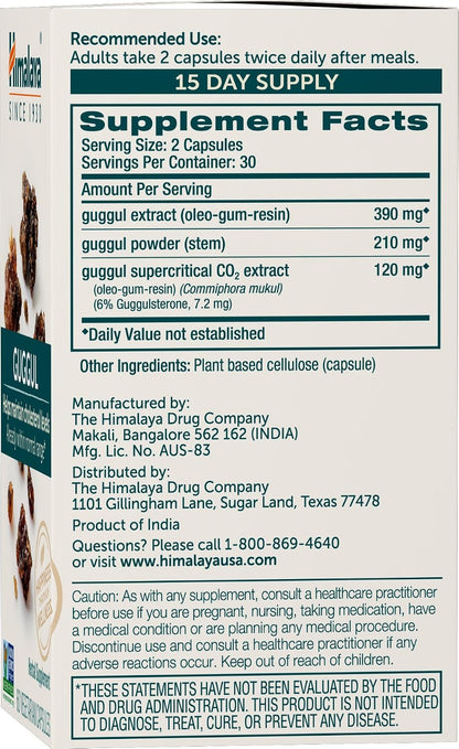 Himalaya Guggul Extract - 720 mg - 60 Capsules (2-Pack)
