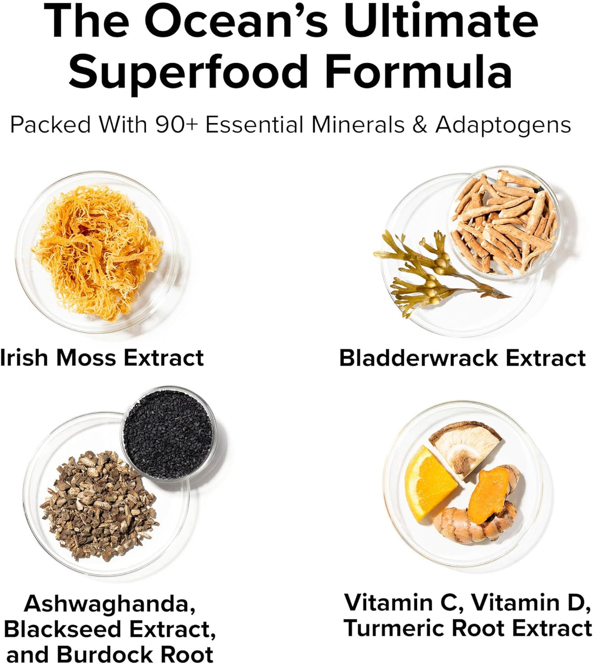 InnoSupps Wild Sea Moss Capsules - Immune Support Food Supplement for Vitality and Gut Health - Daily Minerals for Men and Women (30 Servings) - görsel 5
