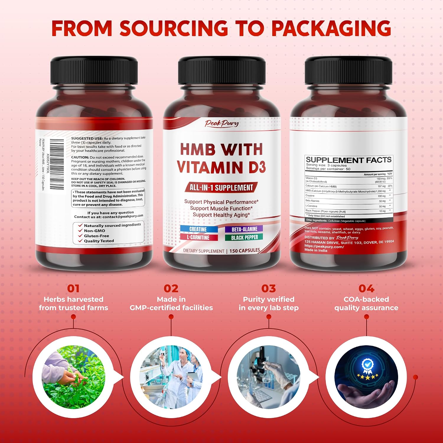 Ultra HMB with Vitamin D3 6000 IU – Muscle Recovery & Bone Health Supplement - görsel 9