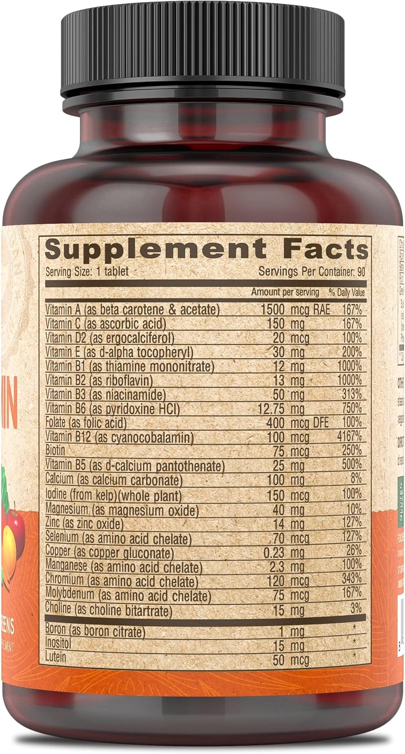 DEVA Vegan Multivitamin and Mineral Supplement - One Daily Formula with Greens - Iron Free - 90 Coated Tablets (Pack of 2) - görsel 2