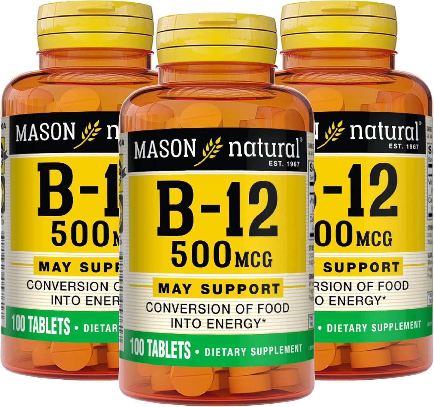 Mason Natural Vitamin B12 250mcg Tablets - görsel 6