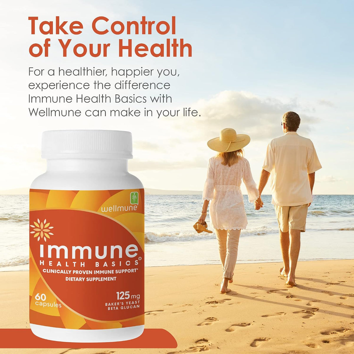 Immune Health Basics Ultra Strength Immunity - Wellmune Beta Glucan 125 mg - 60 Capsules - görsel 5