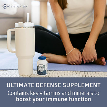 Centurion Labs Defender Immunity Boost: 5-in-1 Comprehensive Blend of Quercetin, Zinc, Vitamin D, Vitamin C and Copper, 60 Capsules