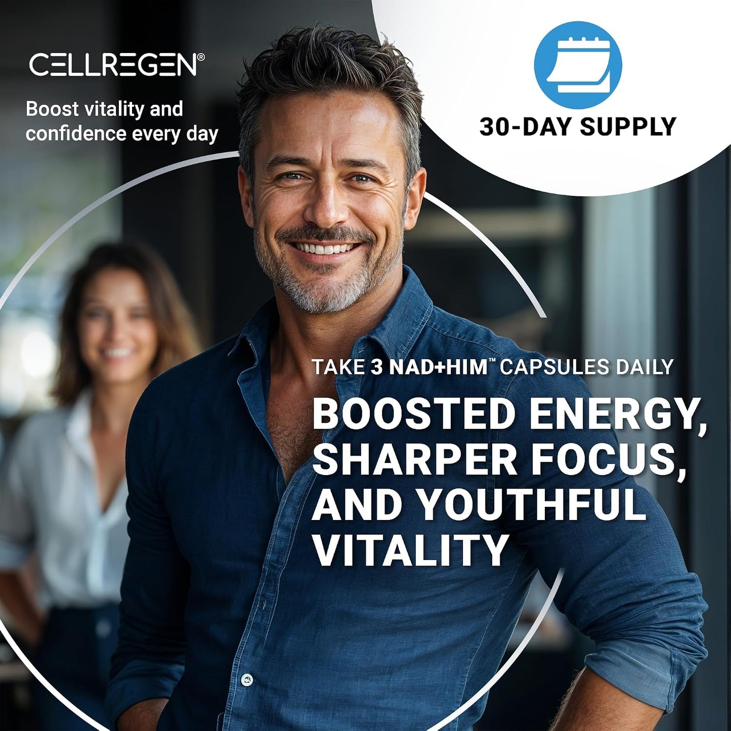 CELLREGEN NAD HIM NAD Supplement with Nicotinamide Riboside and Resveratrol for Men - görsel 8