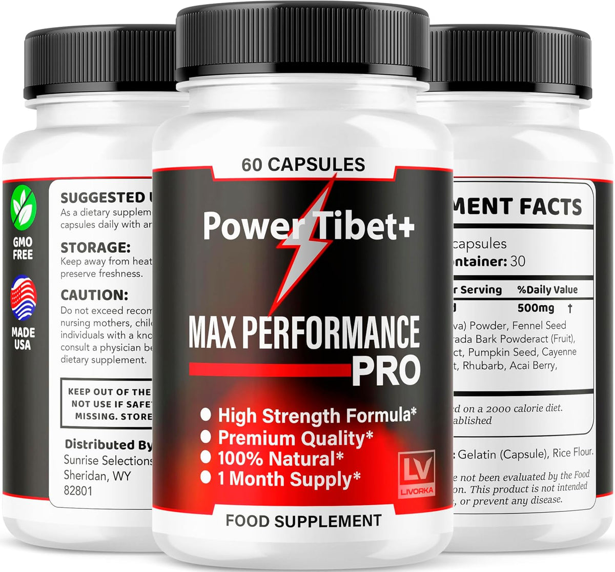 PowerTibet+ Capsules (5 Pack) - Advanced Formula Supplement, 300 Capsules - görsel 8