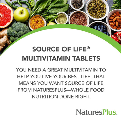 Nature's Plus Source of Life Multivitamin - 90 Tablets