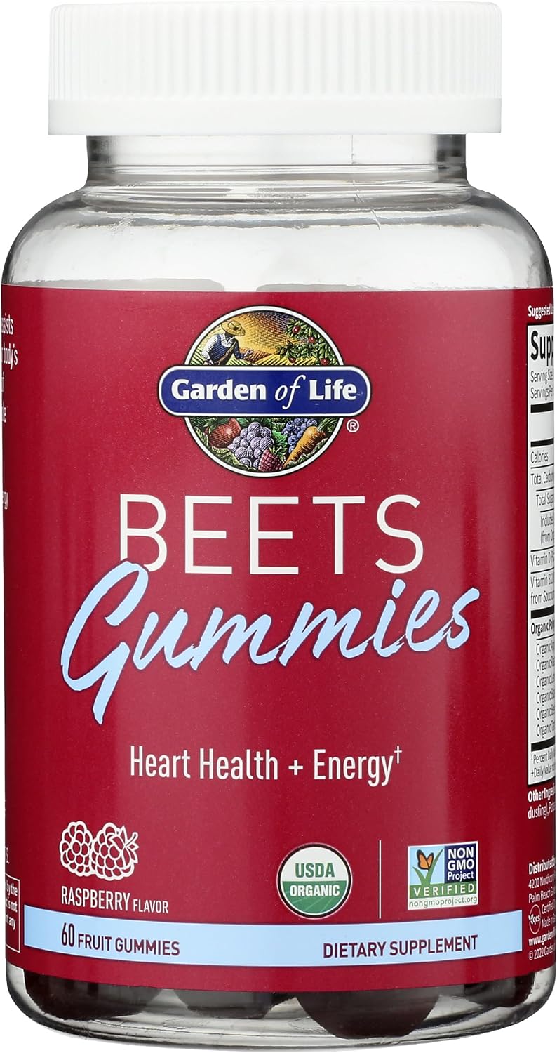 Garden of Life Beets Gummies - Organic Raspberry, 60 Gummies - görsel 3