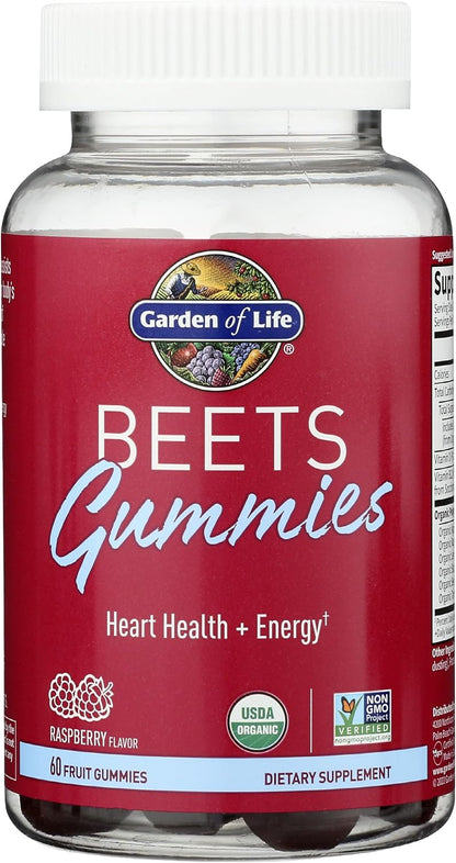 Garden of Life Beets Gummies - Organic Raspberry, 60 Gummies