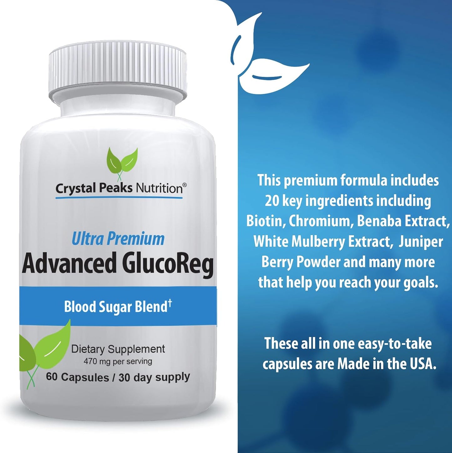 Blood Support Supplement – Supports Normal Glucose Metabolism – 60 Capsules - görsel 2