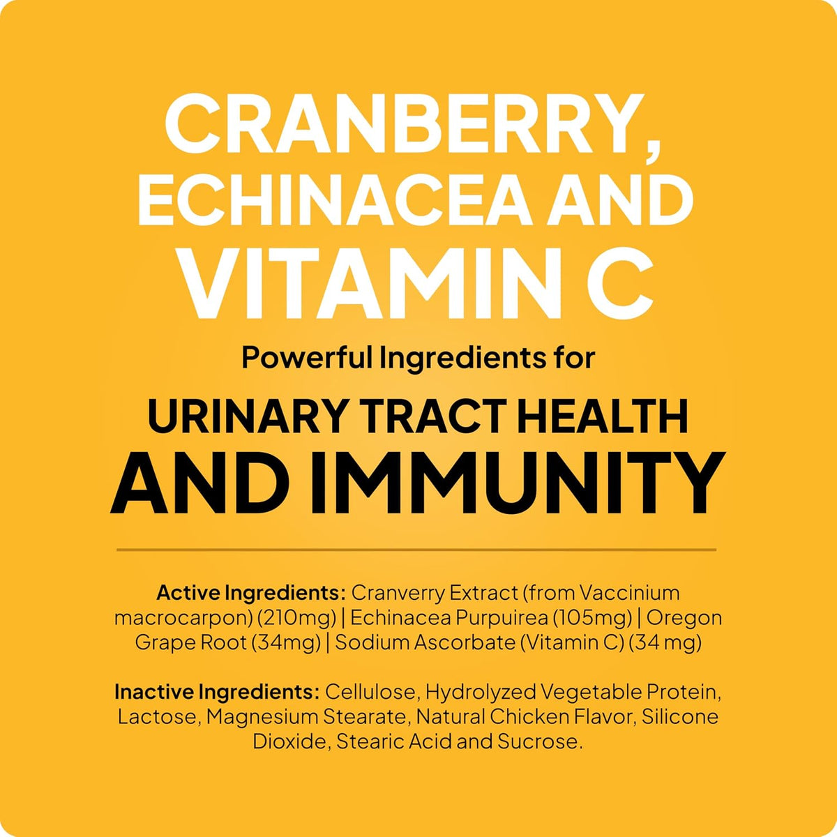 Pala Tech Cranberry Chewable Tablets for Dogs and Cats - Urinary Health Supplement (60 Chewable Tablets) - görsel 4