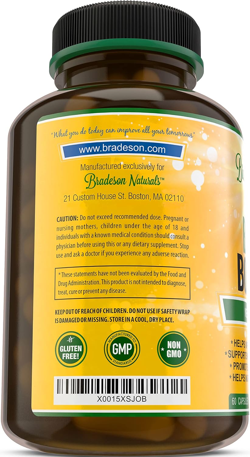 Bradeson Naturals Brain Booster - Nootropic Supplement for Focus, Memory & Energy - 60 Capsules - görsel 4
