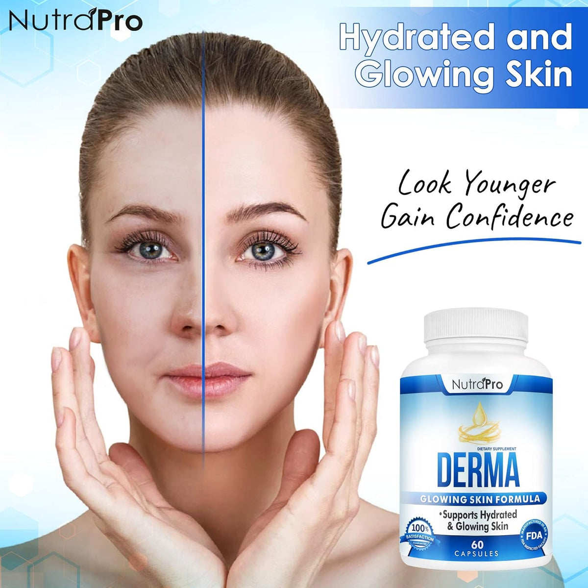 Dermal Repair Complex – Skin Hydration Supplement with Phytoceramides & Alpha Lipoic Acid, 60 Liquid Capsules - görsel 4