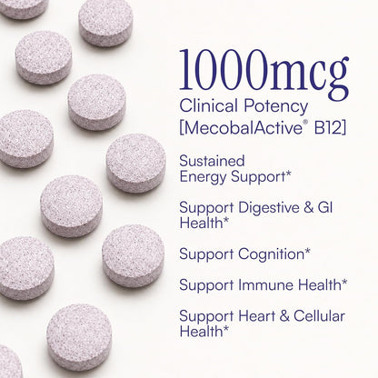 Purity Products Blueberry Probiotic B12 Energy Melt - Organic Blueberries, Methylcobalamin B12, 30 Melts