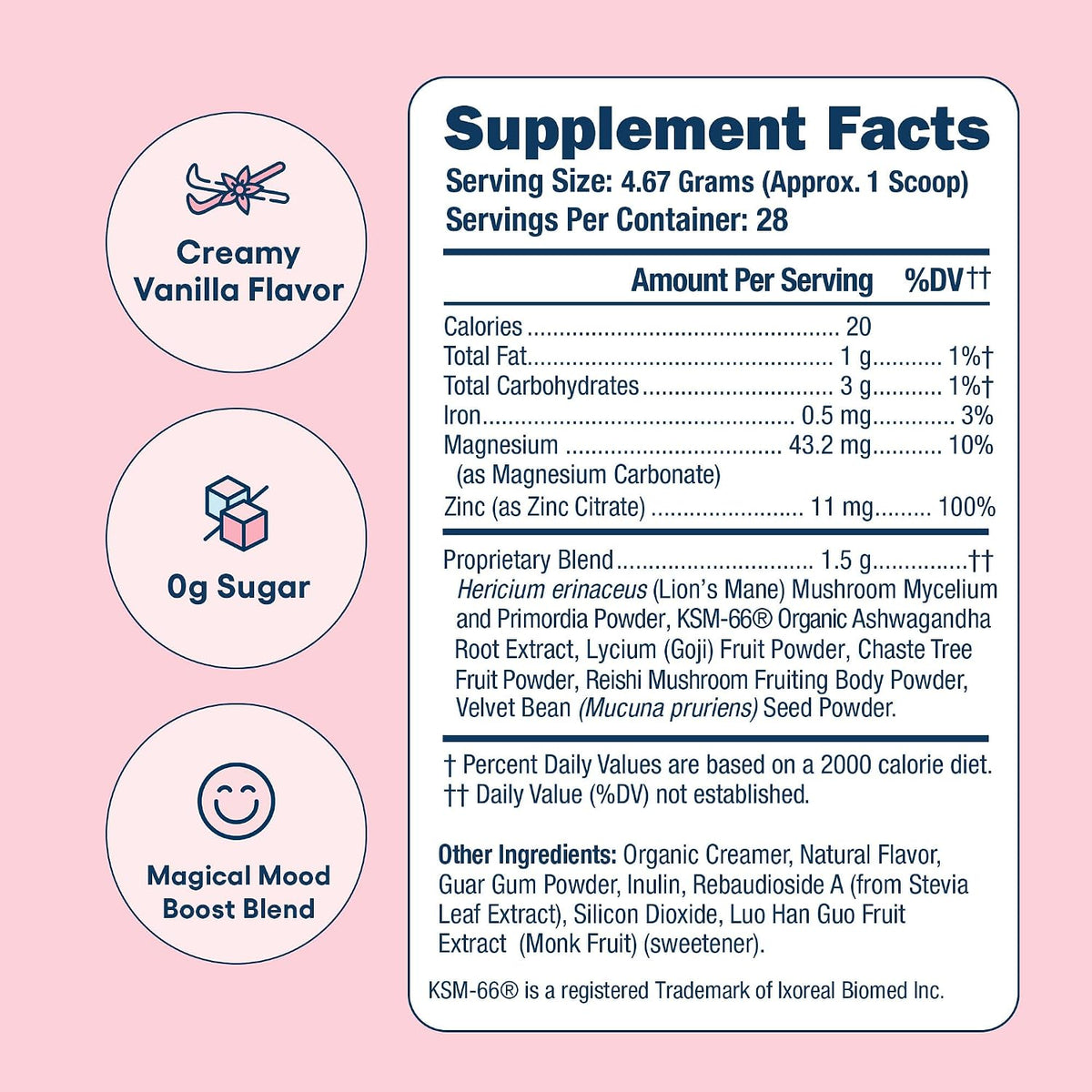 Love Sweat Fitness Miss Congeniality | Mood – Lion's Mane Mushroom: Known for its potential to support cognitive – Image 2