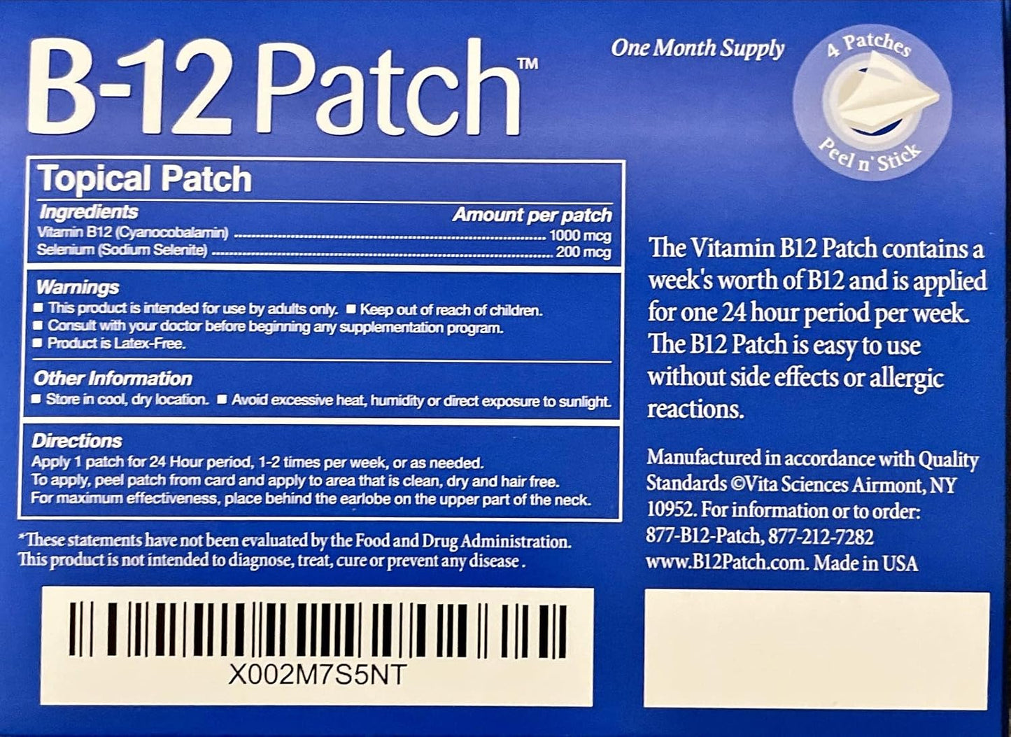 Vita Sciences Vitamin B12 Application - Extra Strength Formula for Men and Women, 1 Month Supply. Supports Normal Energy Release, Psychological Function and Metabolism - Pack of 3 - görsel 6