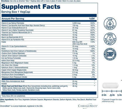 SOLARAY Once Daily High Energy Multivitamin - Vitamin C, D, B12 - 180 VegCaps