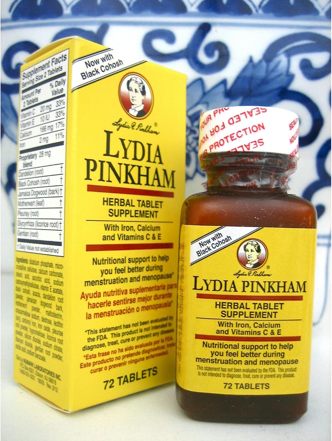 Lydia Pinkham Herbal Tablet Supplement - 72 Tablets (Pack of 4) - görsel 6