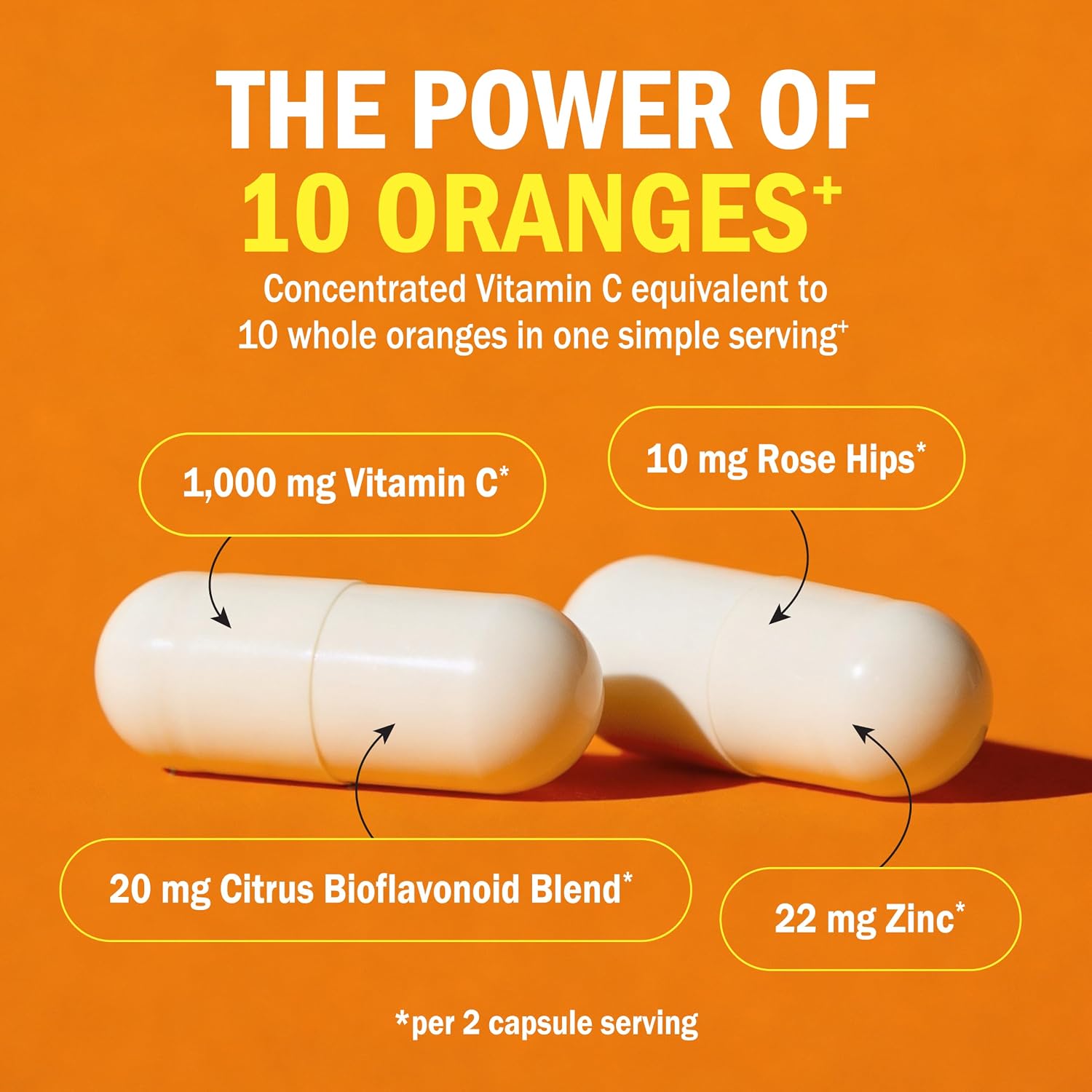 BioSchwartz Vitamin C Complex - 1000mg Capsules with Rose Hips, Zinc & Citrus Bioflavonoids, 120 Capsules - görsel 4