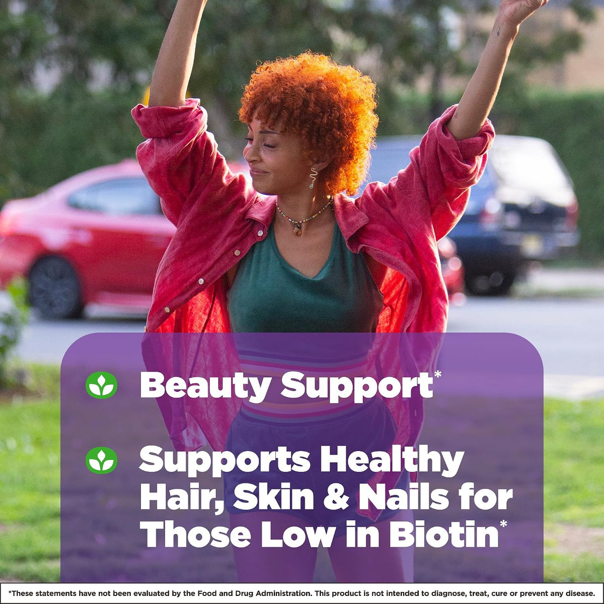Natrol Biotin 10000mcg for Healthy Hair, Skin and Nails, 200 Tablets - görsel 3