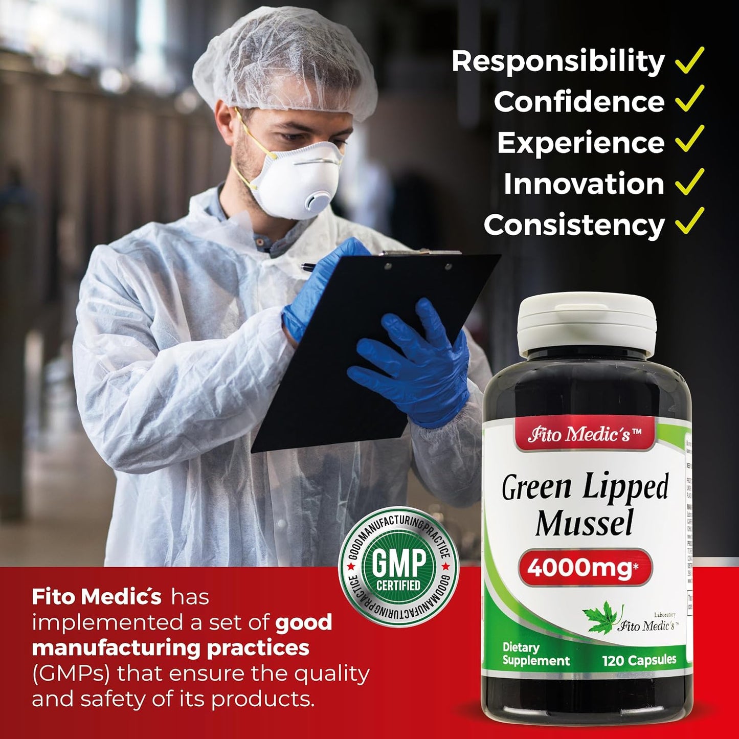 FITO MEDIC'S Green Lipped Mussel | 120 Capsules | Joint Support Supplement - görsel 5