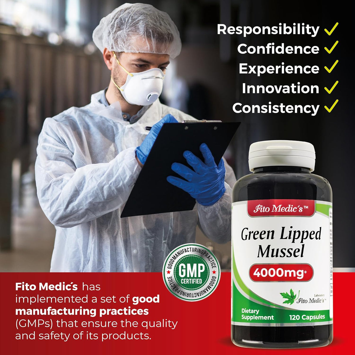 FITO MEDIC'S Green Lipped Mussel | 120 Capsules | Joint Support Supplement - görsel 5