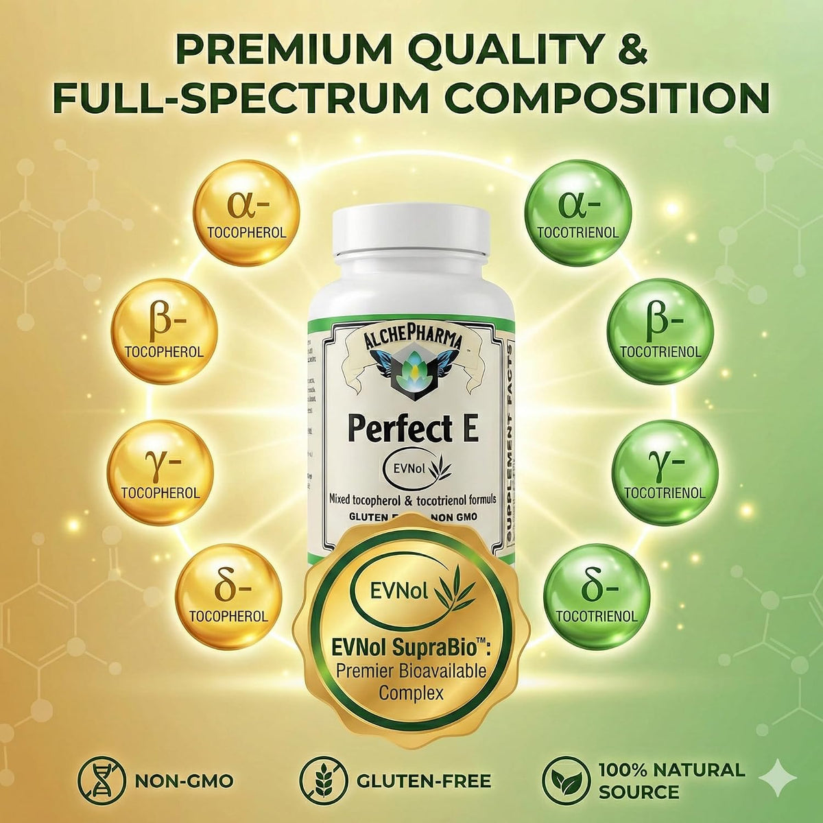 Perfect E - Patented EVNol® Full Spectrum Tocotrienol Complex (268mg - 400 IU) - 30 Softgels - görsel 8
