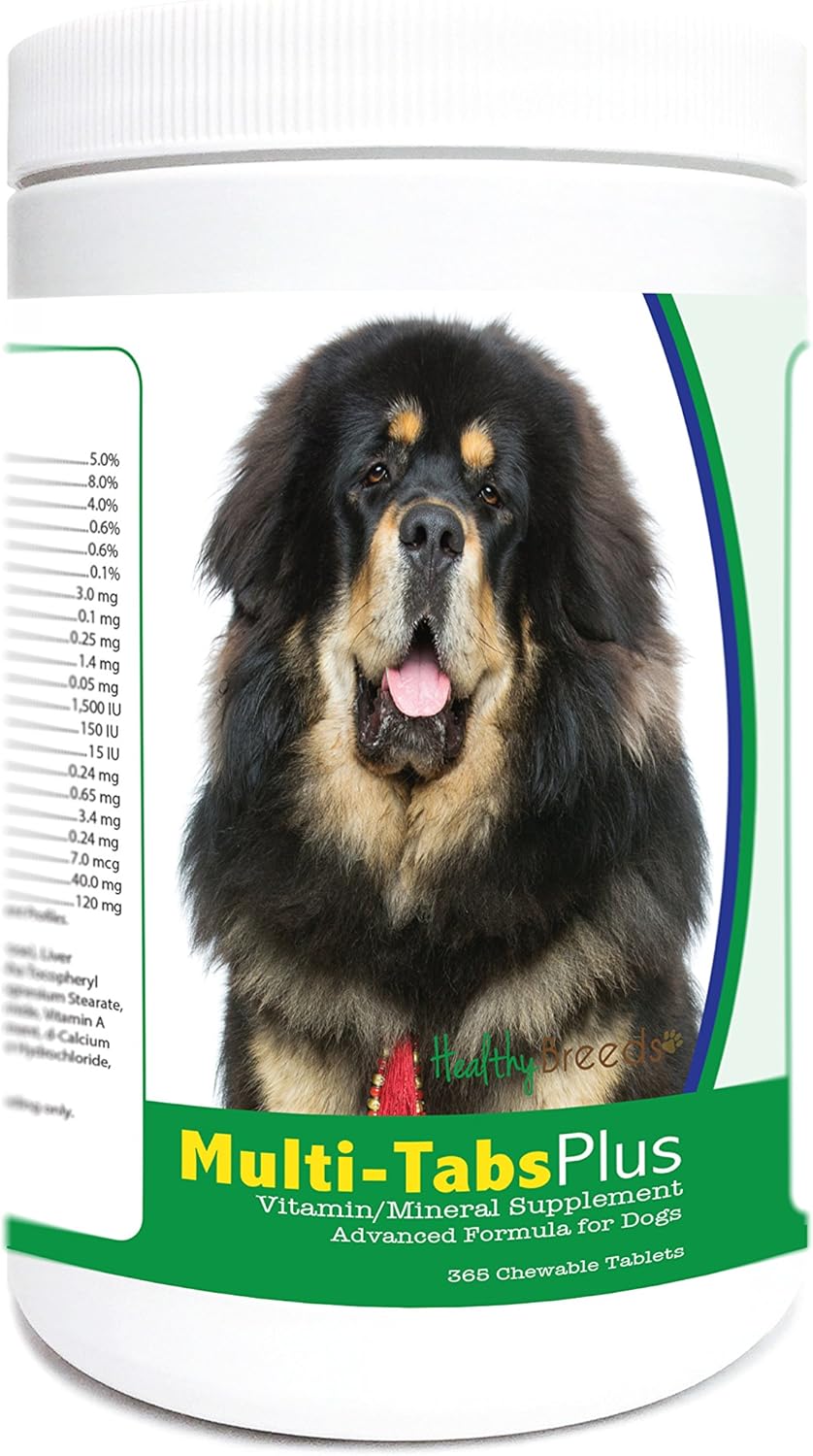 Healthy Breeds Tibetan Mastiff Multi-Tabs Plus Chewable Tablets 365 Count - görsel 1