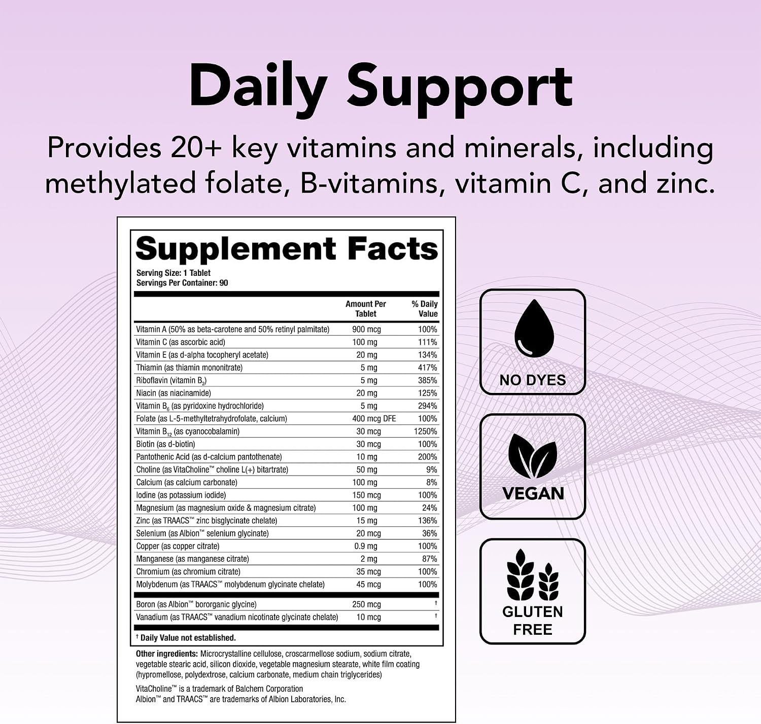 Theralogix Companion Multivitamin – Without Iron, Vitamin D or Vitamin K – NSF Certified – 90 Tablets - görsel 3