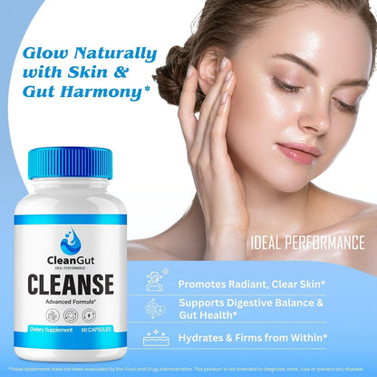 Clean Gut Capsules – Official CleanGut Pills for Women – Maximum Strength All-Natural Formula (2 Pack)