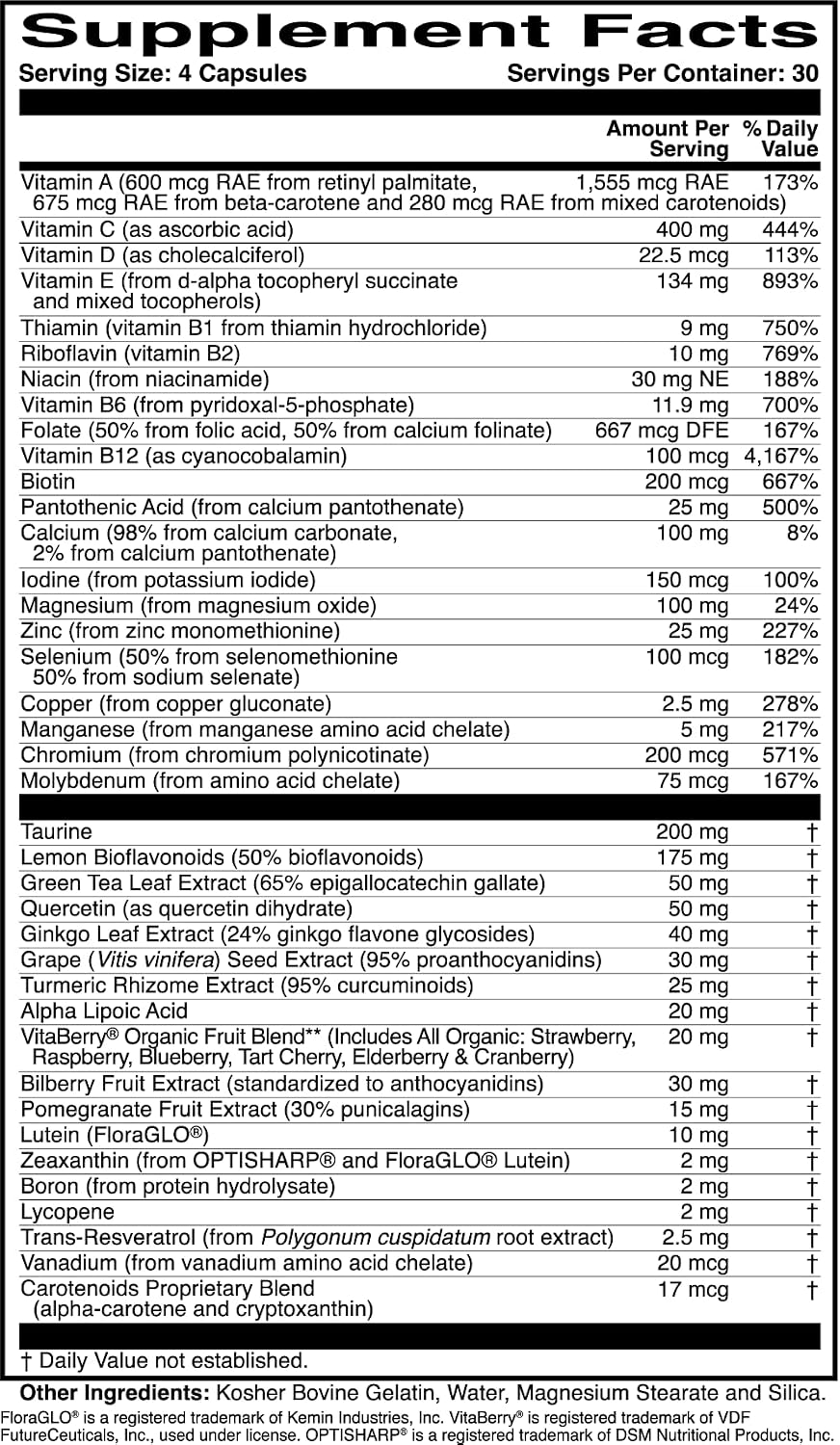 ScienceBased Health OcularProtect – Daily Multivitamin with Advanced Eye Health Support – 40+ Key Nutrients - görsel 6