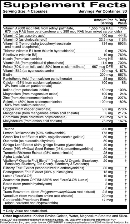 ScienceBased Health OcularProtect – Daily Multivitamin with Advanced Eye Health Support – 40+ Key Nutrients