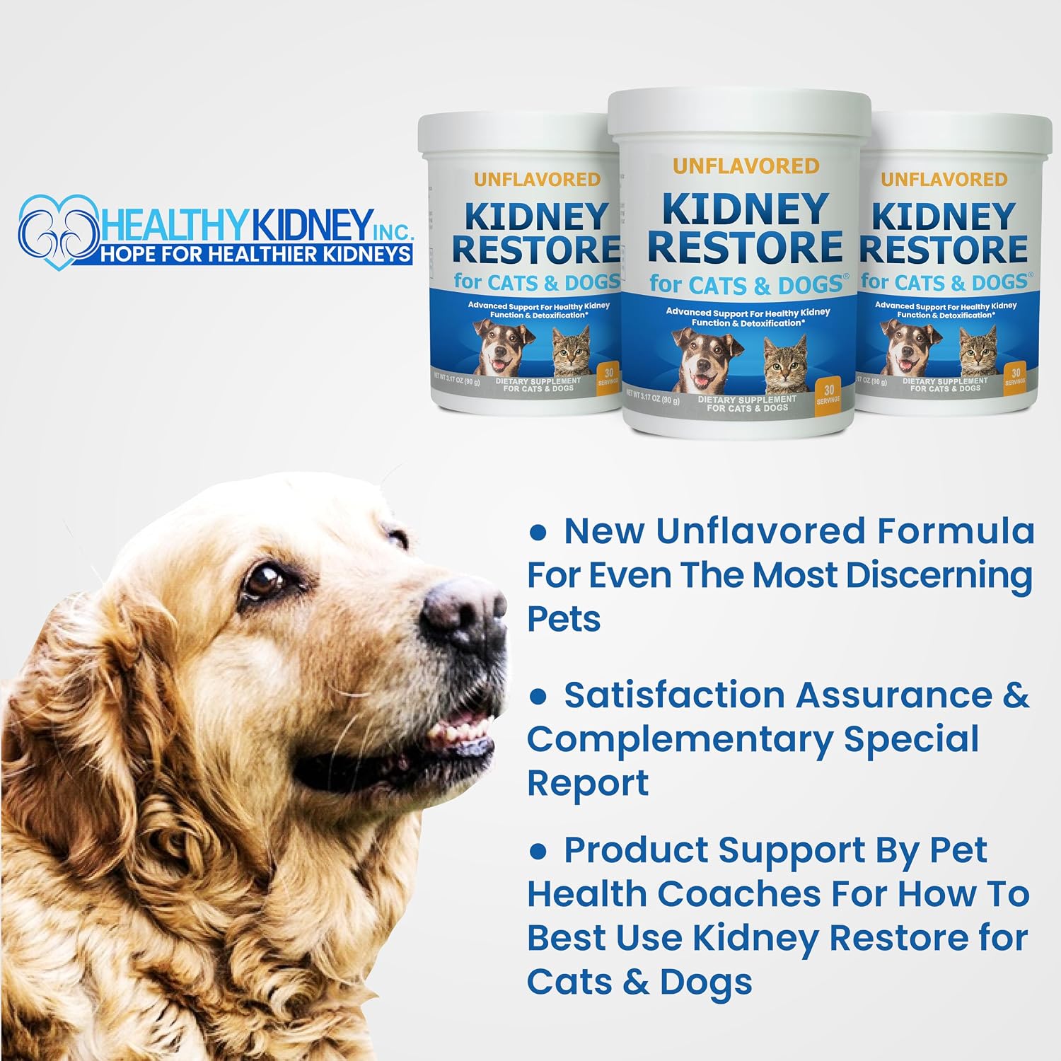 Kidney Restore for Cats & Dogs – Unflavoured Kidney Support Supplement - görsel 4