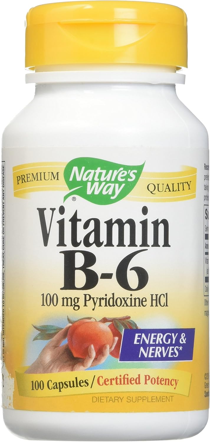 Natures Way B6 100 mg, 100 Tablets - görsel 1