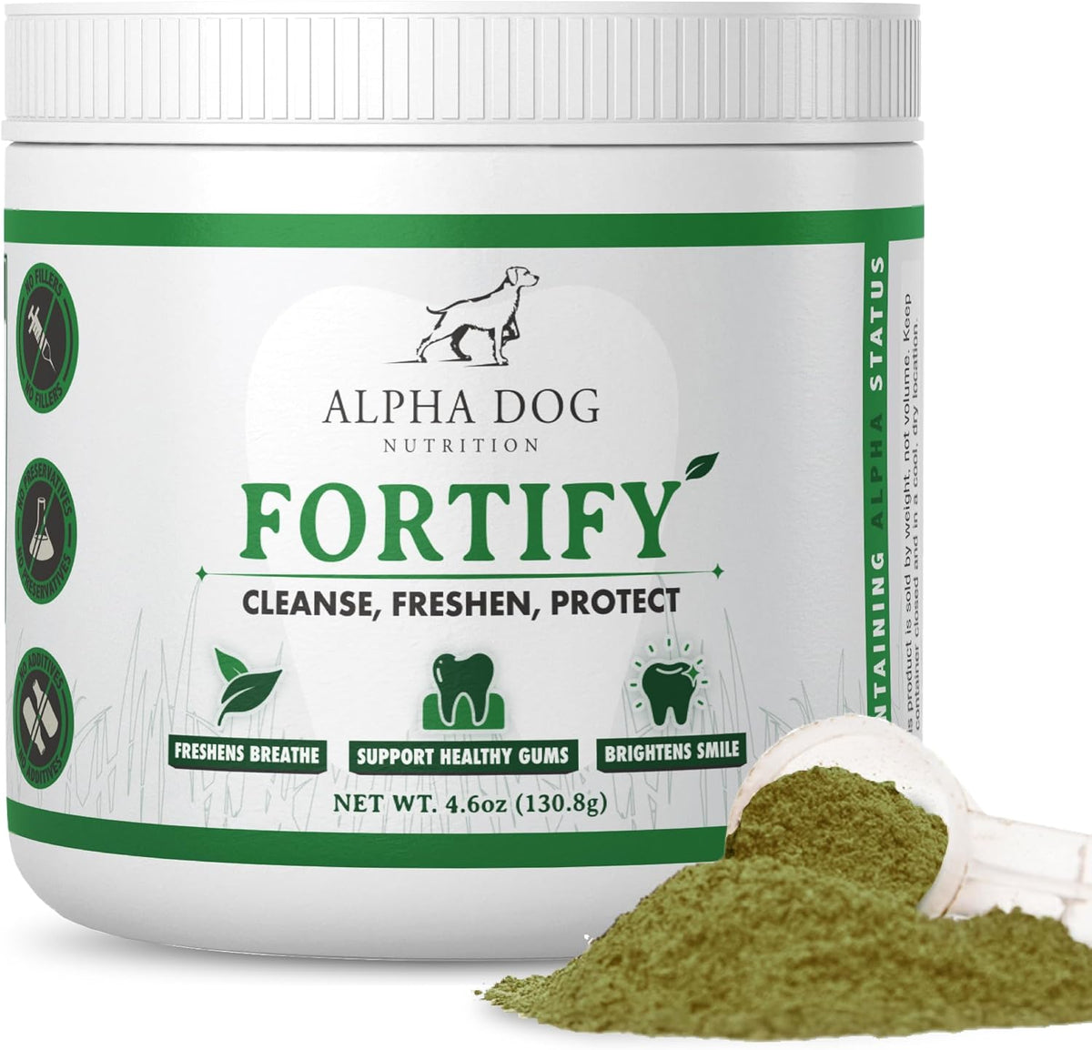 Alpha Dog Teeth Cleaning Powder - Natural Dental Powder for Dogs with Kelp and Probiotics - görsel 1