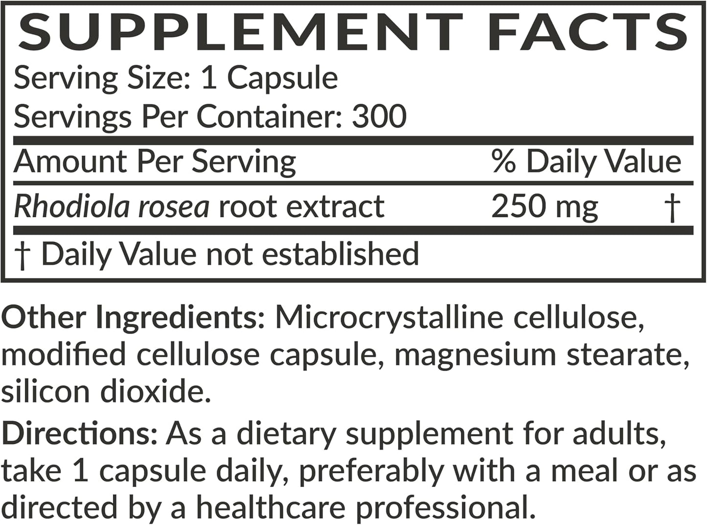 Futurebiotics Rhodiola Rosea 1000mg Adaptogenic Herb Capsules - 300 Capsules - görsel 4