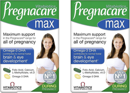 Pregnacare Max - Prenatal Vitamins with DHA, Tablets & Capsules (Pack of 2)