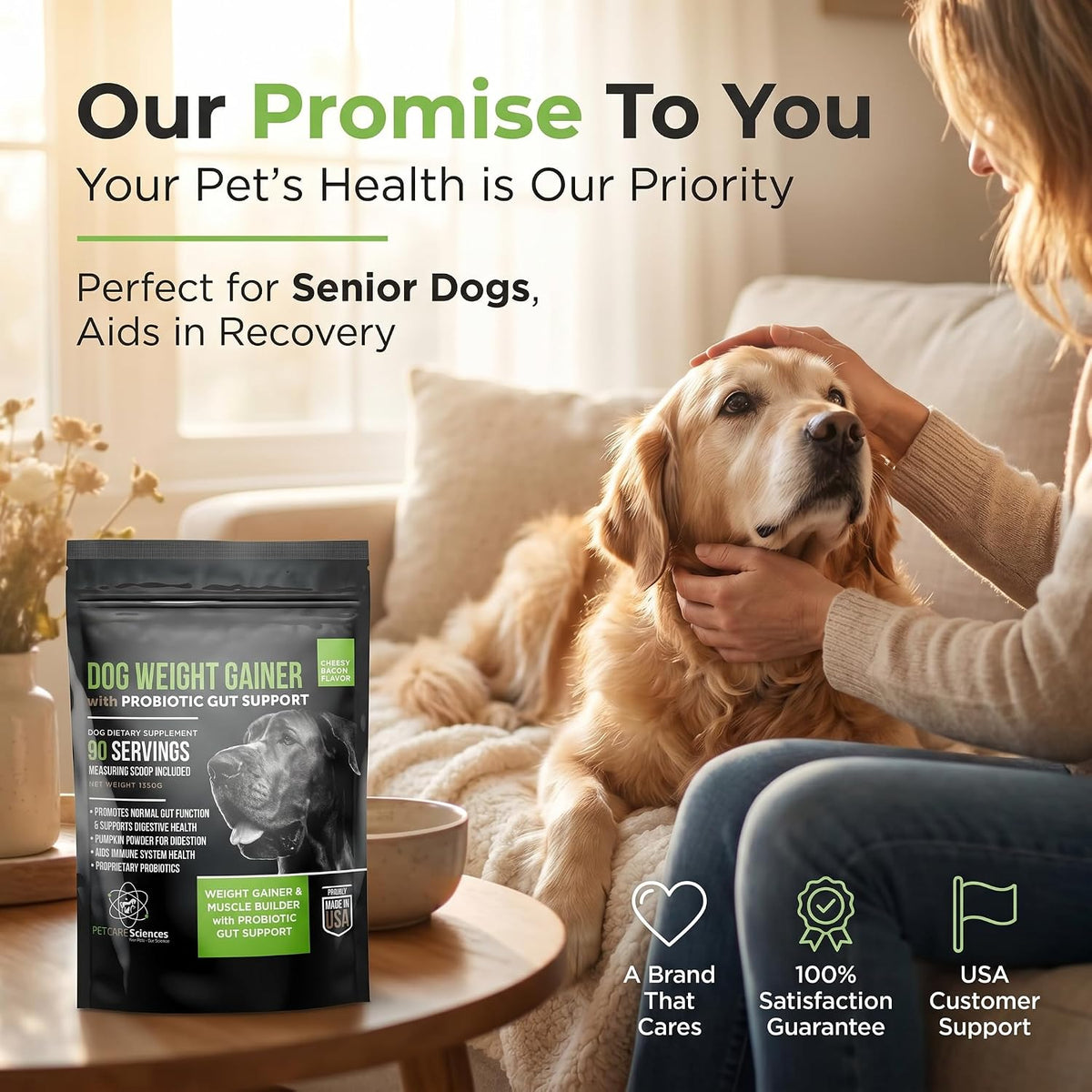 Dog Weight Gainer with Probiotic Digestive Support – 90 Servings - görsel 8