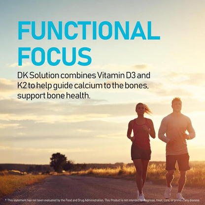 NANOWELL DK Solution Vitamin D3 2000 IU (50 µg) + K Complex - Food Supplement for Bone, Muscle and Immune Health Support - 120 Softgels, 120-Day Supply