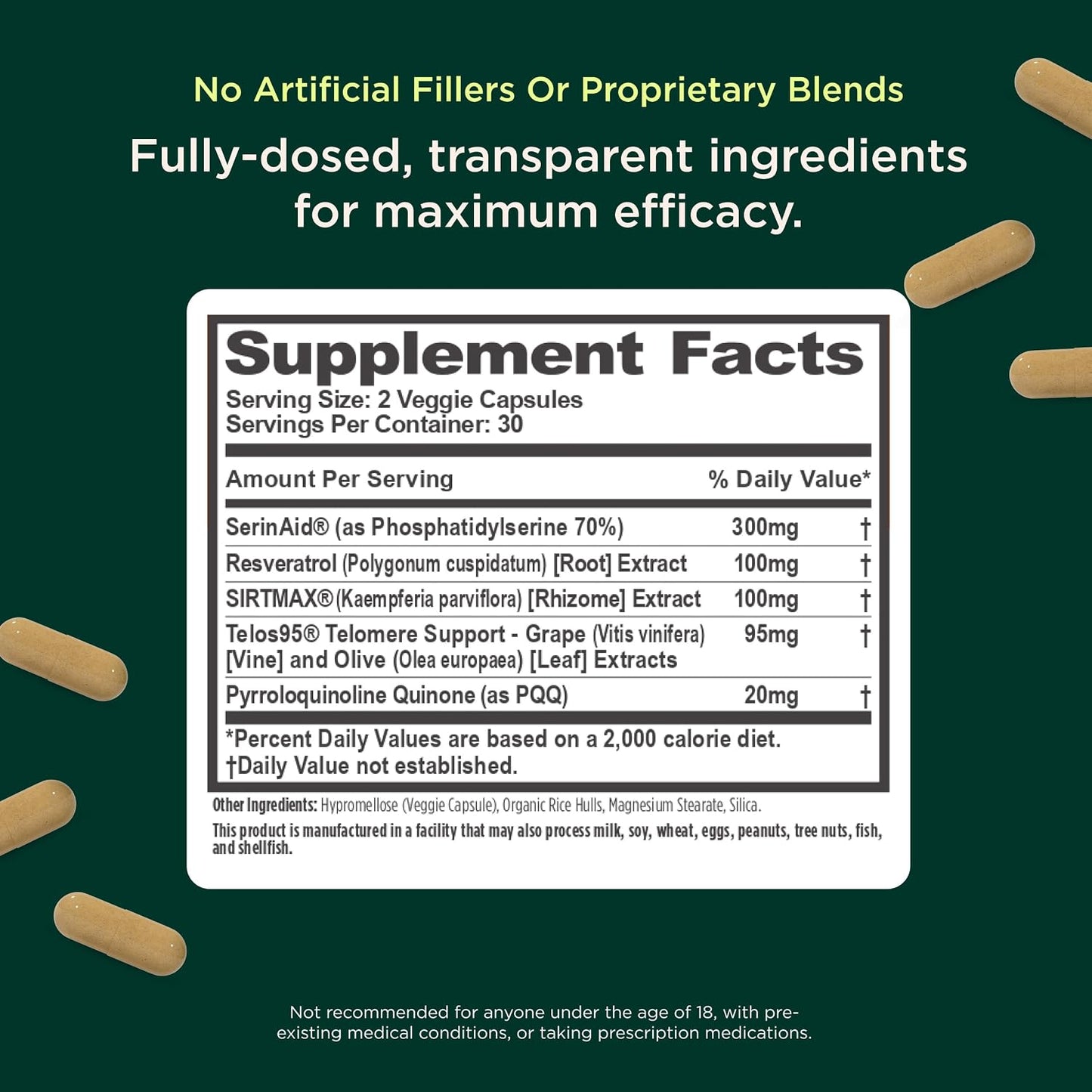 The Genius Brand Genius Eternal - Cellular Repair Supplement for Daily Clarity - 60 Veggie Capsules - görsel 2