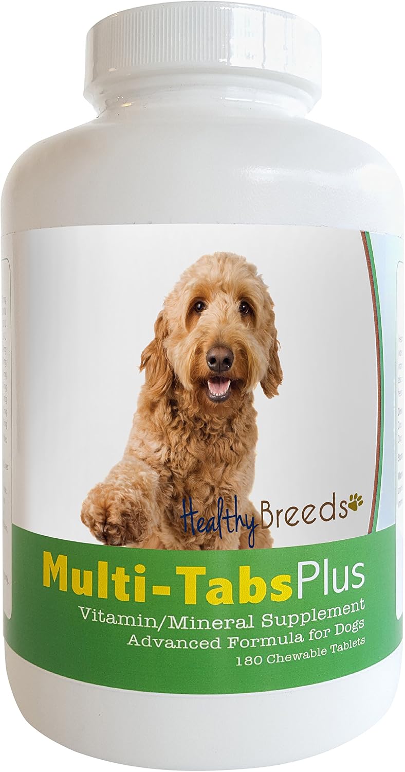 Healthy Breeds Goldendoodle Multi-Tabs Plus Chewable Tablets - 180 Count - görsel 1