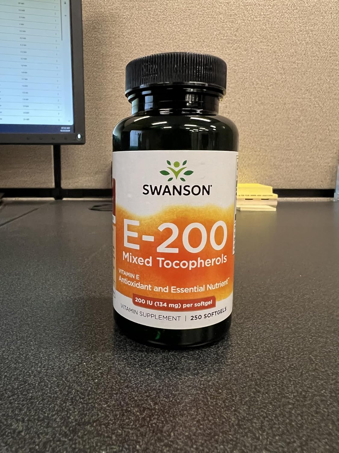 Swanson Vitamin E Mixed Tocopherols 200 IU (134 mg) 250 Softgels (2 Pack) - görsel 2
