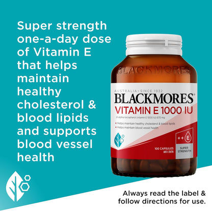Blackmores Natural E 1000IU 100 Capsules